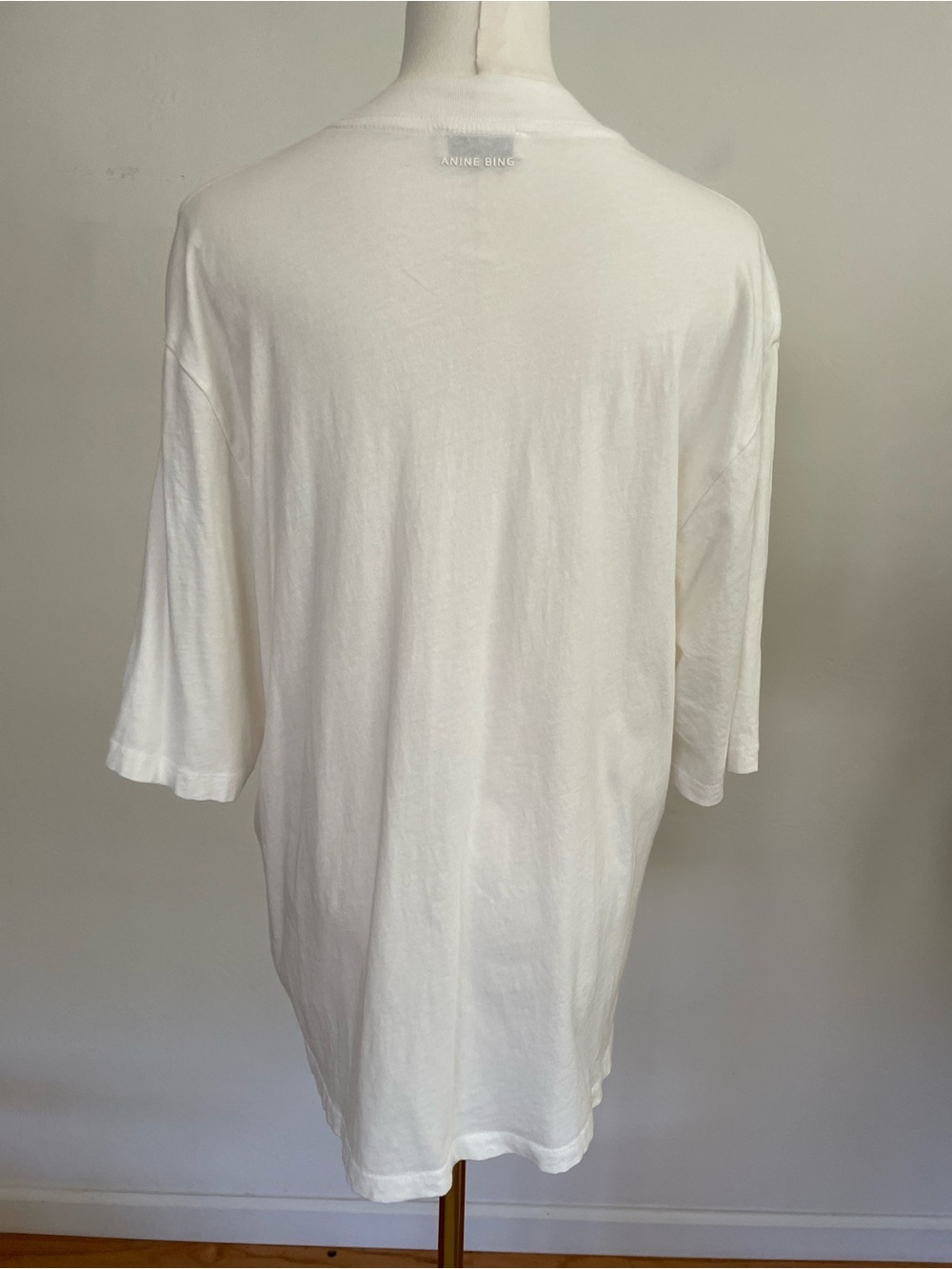 Anine Bing Mick Jagger Photo-Print Graphic White Oversized Tee Medium - Picture 9 of 12
